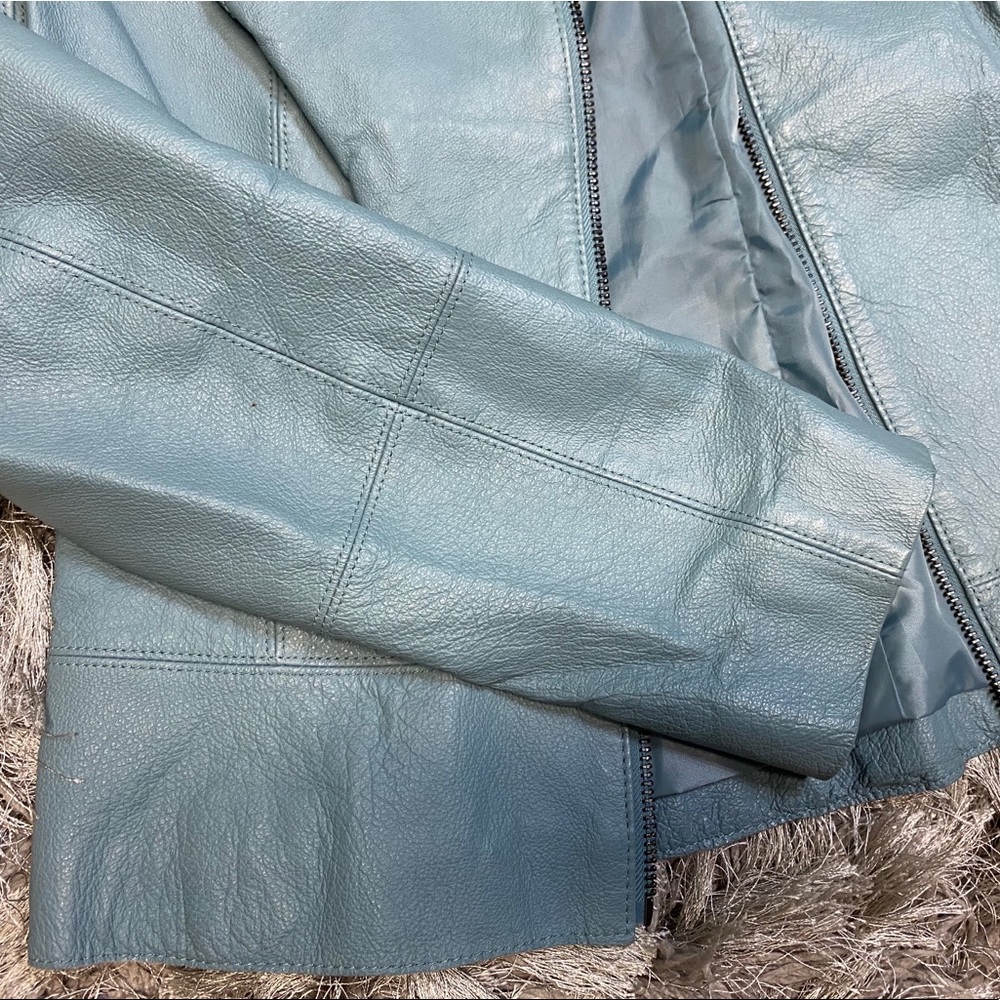 Studio JPR Leather Jacket Women size M - Picture 6 of 9